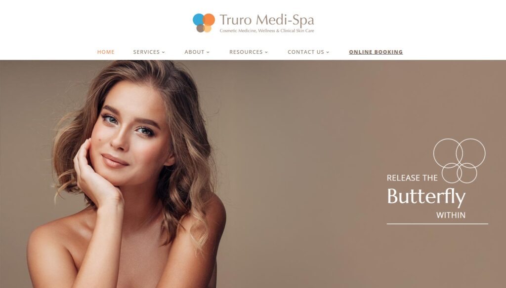 truro medi spa homepage