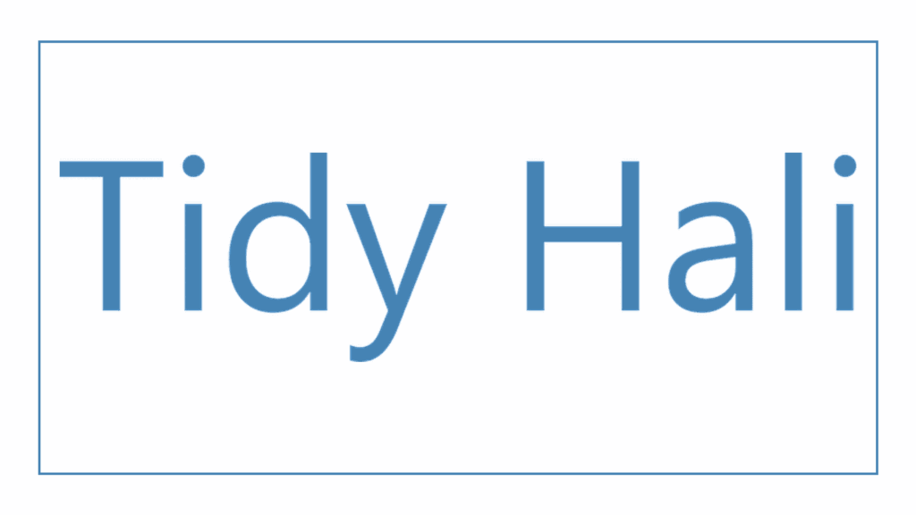 tidy-hali